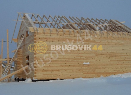 Дом по проекту № 41 из проф. бруса 145х195 мм