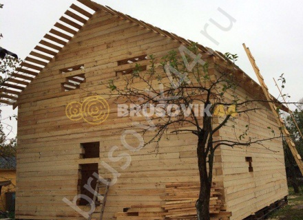Строительство дачного дома из бруса