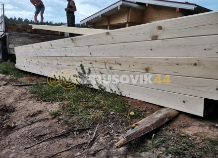 Баня 6х7,5 м из профилированного бруса 145х195 мм в д. Клинцево, Балахонковское сельское поселение, Ивановский район, Ивановская область