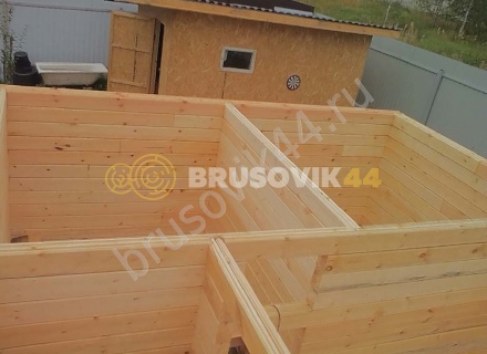  Баня из проф. бруса 145х145 мм