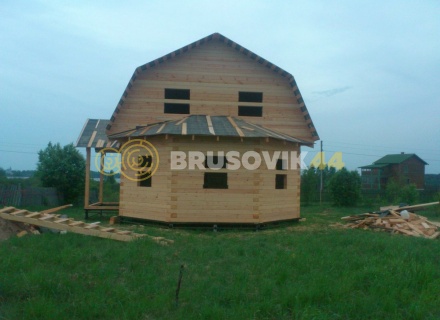 Дом 7х10 м из профилированного бруса 145х145 мм в Ивановской области