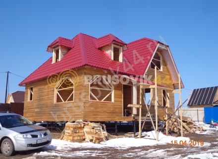 Дом из бруса 150х150 мм. по проекту № 5