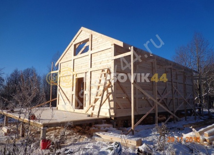  Дом 6,2х12,2 м из профилированного бруса 145х145 мм