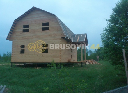 Дом 7х10 м из профилированного бруса 145х145 мм в Ивановской области