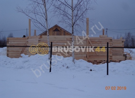Дом из обрезного бруса 150х150 мм по проекту №67