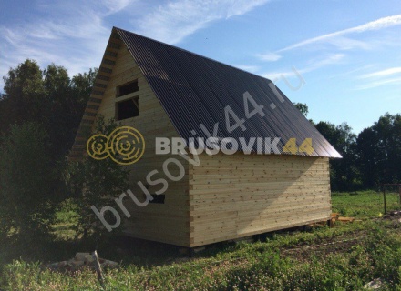  Дом по проекту заказчика из профилированного брус 145х145