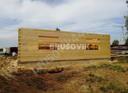 Дом по индивидуальному проекту из профилированного бруса 145х195 мм