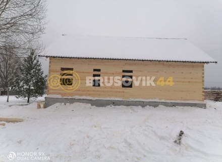 Дом 9х12м из профилированного бруса 145х145 мм в д. Мытишино, Угранский район, Смоленская область