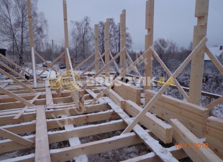  Дом 6,2х12,2 м из профилированного бруса 145х145 мм