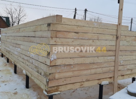 Баня 9х9м по проекту №7 из обрезного бруса 150х150 мм в СНТ Мошницы, г. Солнечногорск, Московская обл.