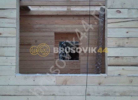 Дом по проекту заказчика из обрезного бруса