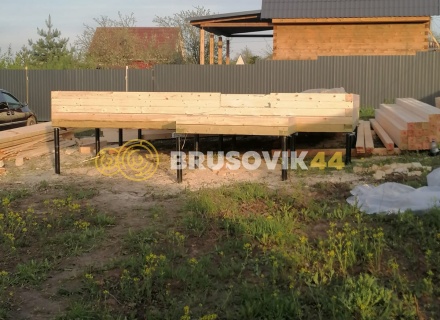 Дом 6х6м по индивидуальному проекту профилированного бруса 145х145мм в д. Яковлево, Тутаевский район, Ярославская область