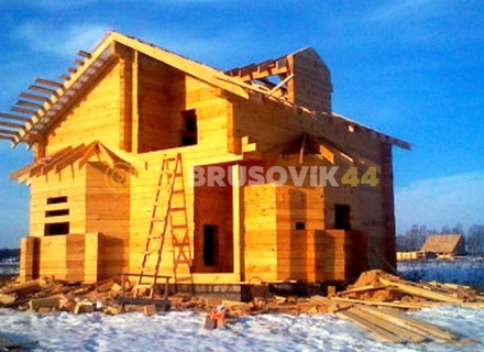Дом 8х11 м из профилированного бруса 145х195 мм, Проект № 7, во Владимирской области