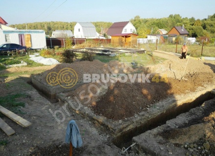 Большой жилой дом из бруса
