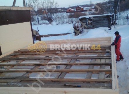 Дом по проекту заказчика из профилированного бруса 145х145 мм