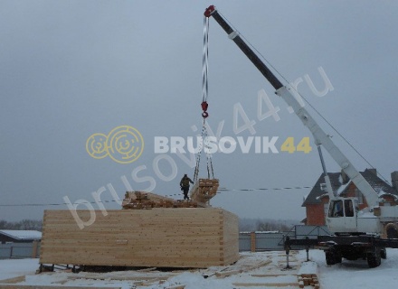 Дом по проекту № 41 из проф. бруса 145х195 мм