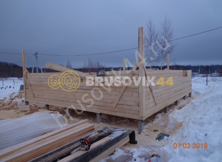 Дом из обрезного бруса 150х150 мм по проекту №67