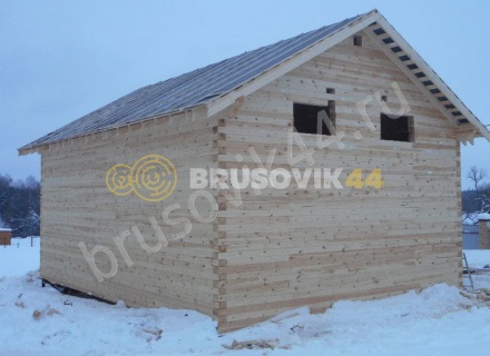 Дом по проекту № 41 из проф. бруса 145х195 мм