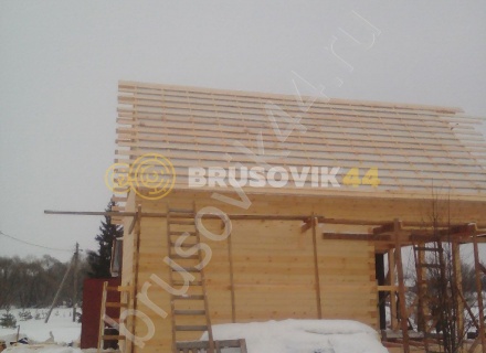 Дом по проекту заказчика из профилированного бруса 145х145 мм