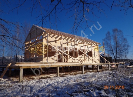 Дом 6,2х12,2 м из профилированного бруса 145х145 мм