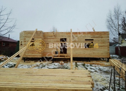 Строительство дома из бруса СТ Отрадное 36, Волоколамский р-н, Московская область