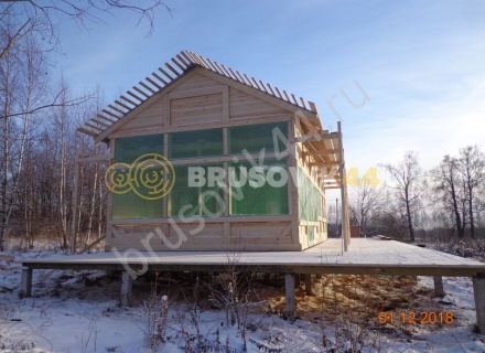  Дом 6,2х12,2 м из профилированного бруса 145х145 мм