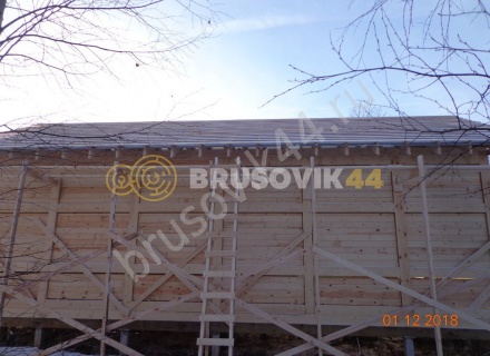  Дом 6,2х12,2 м из профилированного бруса 145х145 мм