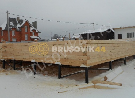 Дом по проекту № 41 из проф. бруса 145х195 мм