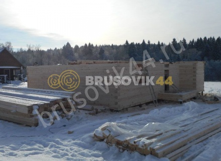 Дом по проекту № 41 из проф. бруса 145х195 мм