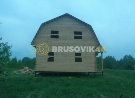 Дом 7х10 м из профилированного бруса 145х145 мм в Ивановской области