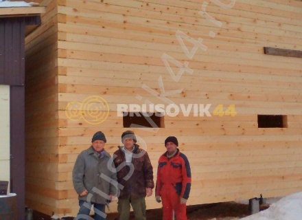 Дом по проекту заказчика из профилированного бруса 145х145 мм