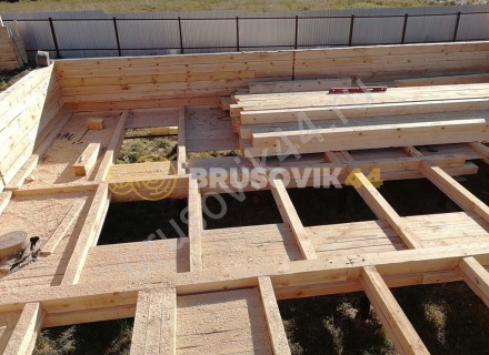 Дом из обрезного бруса 150х150 мм по индивидуальному проекту 
