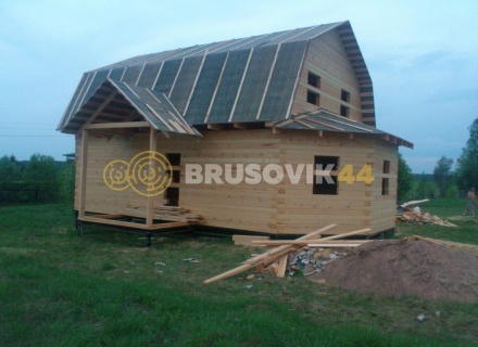 Дом 7х10 м из профилированного бруса 145х145 мм в Ивановской области