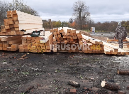 Два дома 8х10 м из профилированного бруса 195х145 мм, Ярославская область, г. Углич