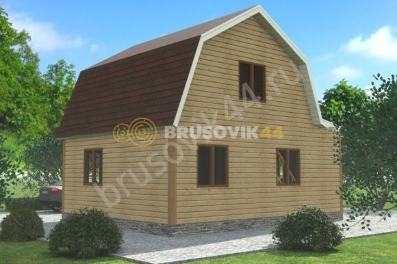 Проект №25 дома из бруса 6х7,5