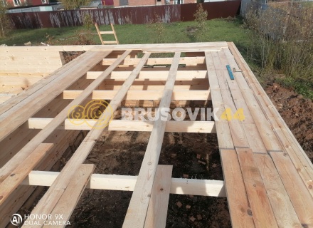 Дом 8х10м из профилированного бруса 145х195мм по индивидуальному проекту в посёлке Зелёная Роща, Угличский район, Ярославская область