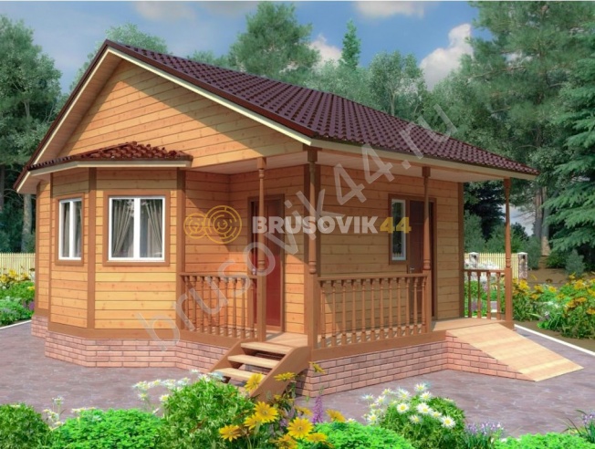 Проект №17 баня из бруса 6х9