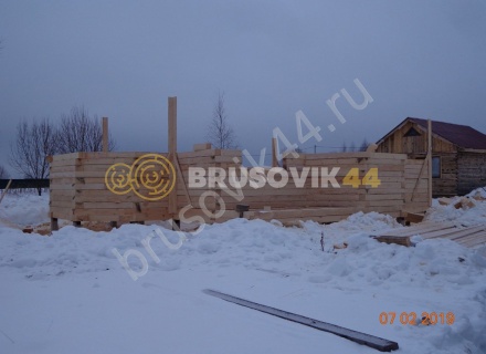 Дом из обрезного бруса 150х150 мм по проекту №67