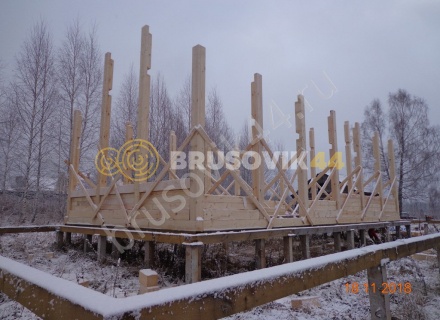  Дом 6,2х12,2 м из профилированного бруса 145х145 мм