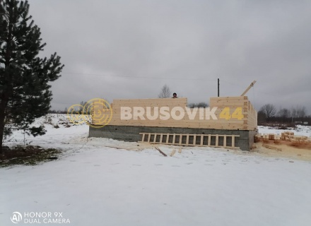 Дом 9х12м из профилированного бруса 145х145 мм в д. Мытишино, Угранский район, Смоленская область
