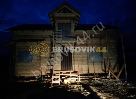 Строительство дома из бруса СТ Отрадное 36, Волоколамский р-н, Московская область