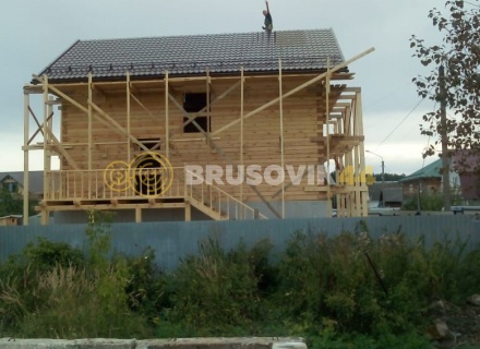 Дом 8х9 м из профилированного бруса 145х195 мм в г. Кострома, ул. Космонавтов, д. 43