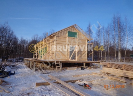  Дом 6,2х12,2 м из профилированного бруса 145х145 мм