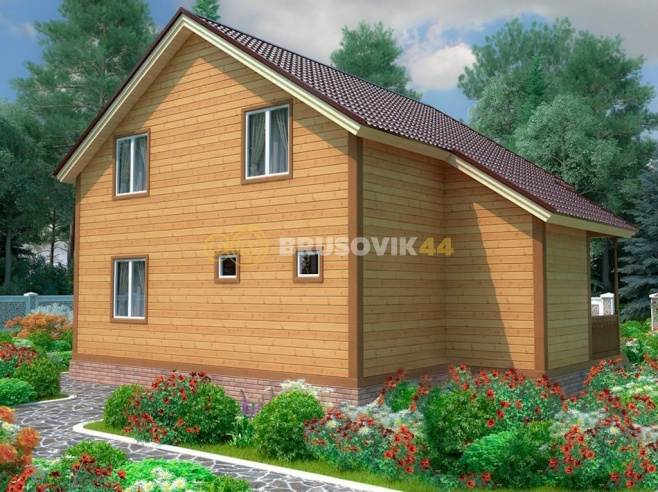 Проект №79 дома из бруса 9х10