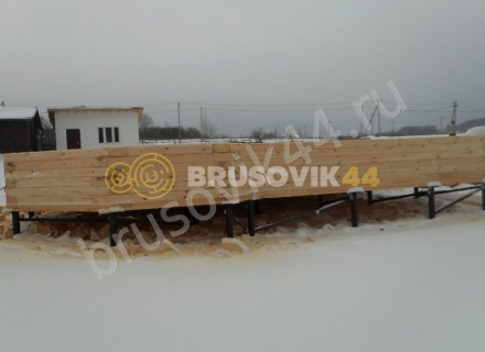 Дом по проекту № 41 из проф. бруса 145х195 мм