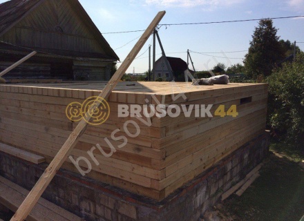 Дом из бруса по проекту заказчика