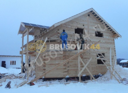 Дом по проекту № 41 из проф. бруса 145х195 мм