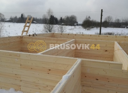 Дом 9х12м из профилированного бруса 145х145 мм в д. Мытишино, Угранский район, Смоленская область