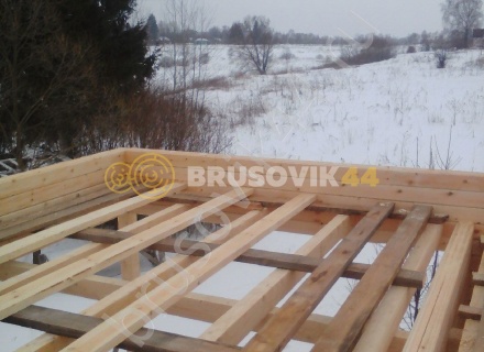 Дом по проекту заказчика из профилированного бруса 145х145 мм