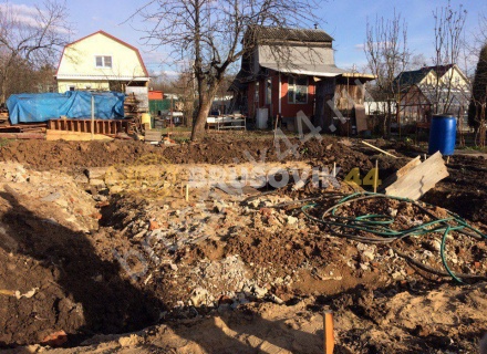 Возведение ленточного фундамента